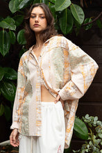 Load image into Gallery viewer, POL Long Sleeve Knit Mixed Hoodie Plaid Shirt