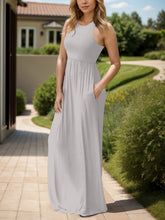 Load image into Gallery viewer, Full Size Grecian Neck Dress with Pockets