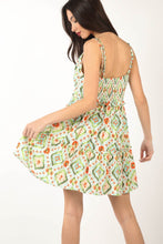 Load image into Gallery viewer, VERY J Floral Back Smocked Ruffled Mini Dress