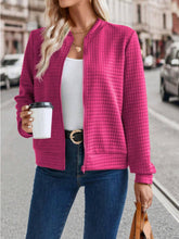 Load image into Gallery viewer, Zip Up Long Sleeve Jacket