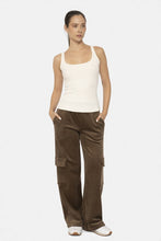 Load image into Gallery viewer, Mono B Elastic Waist Corduroy Cargo Pants