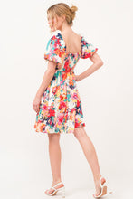 Load image into Gallery viewer, And The Why Square Neck Puff Sleeve Floral Dress