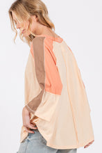 Load image into Gallery viewer, SAGE + FIG Color Block Curved Hem T-Shirt