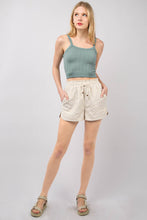 Load image into Gallery viewer, VERY J Drawstring Elastic Waist Linen Shorts