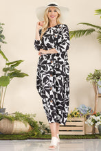 Load image into Gallery viewer, Celeste Full Size Printed Contrast Dress with Pockets