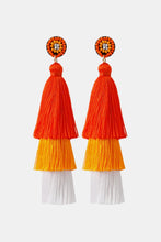 Load image into Gallery viewer, Baeds Detail Triple Layered Tassel Earring