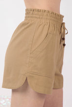 Load image into Gallery viewer, VERY J Drawstring Elastic Waist Linen Shorts