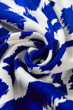 Load image into Gallery viewer, Tiered Printed Notched Long Sleeve Midi Dress