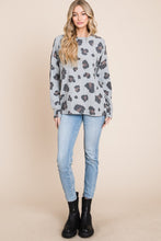 Load image into Gallery viewer, BOMBOM Leopard Drop Shoulder T-Shirt