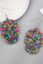Load image into Gallery viewer, Acrylic Skull Drop Earrings