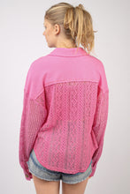 Load image into Gallery viewer, VERY J Button Up Long Sleeve Lace Shirt