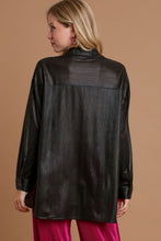 Load image into Gallery viewer, Umgee Side Slit Button Up Long Sleeve Shirt