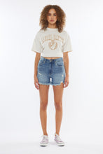 Load image into Gallery viewer, Kancan High Rise Frayed Hem Denim Shorts