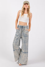 Load image into Gallery viewer, SAGE + FIG Mineral Washed Terry Wide Leg Pants