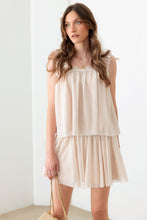 Load image into Gallery viewer, Mustard Seed Sheer Pin Dot Tank and Elastic Waist Skirt Set