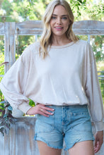 Load image into Gallery viewer, Hailey & Co Rib and Two Tone Knit Mixed Top