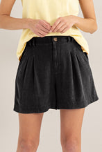 Load image into Gallery viewer, HYFVE High Waist Pleated Linen Shorts