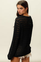 Load image into Gallery viewer, BiBi Round Neck Openwork Knit Cover Up
