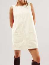 Load image into Gallery viewer, Mandy Round Neck Wide Strap Mini Dress with Pockets