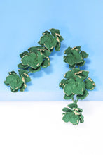Load image into Gallery viewer, Flower Shape Zinc Alloy Dangle Earrings