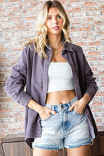 Load image into Gallery viewer, First Love Washed Corduroy Button Down Long Sleeve Shirt