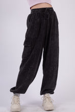 Load image into Gallery viewer, VERY J Washed Woven Crinkle Gauze Drawstring Pants