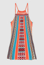 Load image into Gallery viewer, Printed Grecian Neck Mini Dress
