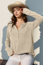 Load image into Gallery viewer, Double Take Full Size Notched Thumbhole Long Sleeve T-Shirt