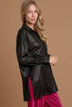 Load image into Gallery viewer, Umgee Side Slit Button Up Long Sleeve Shirt