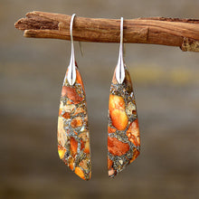 Load image into Gallery viewer, Gold-Plated Copper Dangle Earrings
