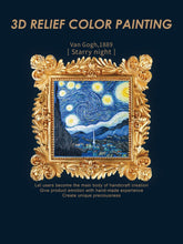 Load image into Gallery viewer, Relief Van Gogh's Starry Night DIY 3D Oil Painting Kit