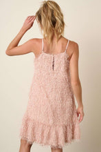 Load image into Gallery viewer, Mittoshop Feather Ruffle Hem Mini Cami Dress