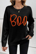 Load image into Gallery viewer, BOO Round Neck Long Sleeve Sweater