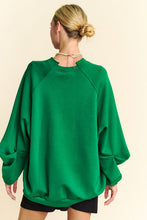 Load image into Gallery viewer, Davi & Dani Round Neck Raglan Sleeve Sweatshirt
