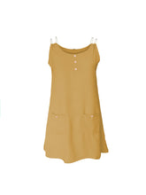 Load image into Gallery viewer, Round Neck Double Spaghetti Straps Mini Dress
