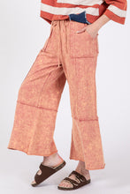 Load image into Gallery viewer, SAGE + FIG Mineral Washed Terry Wide Leg Pants