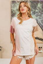 Load image into Gallery viewer, BiBi Color Block Short Sleeve T-Shirt