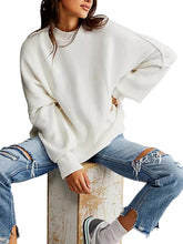 Load image into Gallery viewer, Round Neck Long Sleeve Sweater