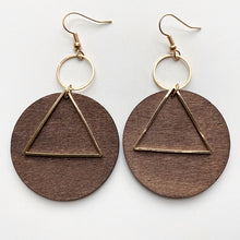 Load image into Gallery viewer, Geometric Drop Earrings