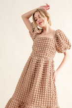 Load image into Gallery viewer, And The Why Full Size Square Neck Puff Sleeve Dress