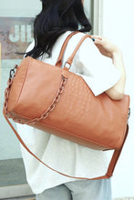 Load image into Gallery viewer, Zenana PU Leather Weekender Travel Duffle Bag