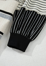 Load image into Gallery viewer, Striped Patchwork Long Sleeve Mini Dress