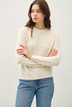 Load image into Gallery viewer, Be Cool Heathered Round Neck Long Sleeve Sweater