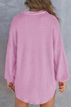 Load image into Gallery viewer, Half Button Long Sleeve Sweatshirt