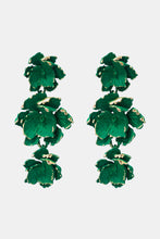 Load image into Gallery viewer, Flower Shape Zinc Alloy Dangle Earrings