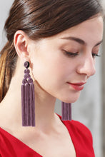 Load image into Gallery viewer, Beaded Tassel Earrings