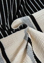 Load image into Gallery viewer, Striped Patchwork Long Sleeve Mini Dress