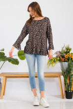Load image into Gallery viewer, Celeste Full Size Floral Ruffle Detail Top