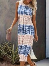 Load image into Gallery viewer, Slit Round Neck Tank Dress