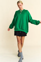 Load image into Gallery viewer, Davi & Dani Round Neck Raglan Sleeve Sweatshirt